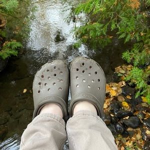 Crocs, size 8.